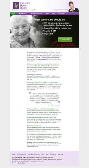 Eldercare Home Health Screencap